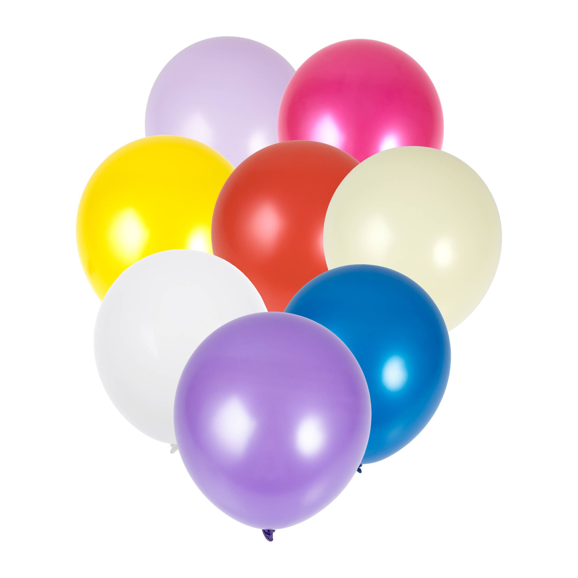 Pastel Pearlised Latex Balloons 8 Pack