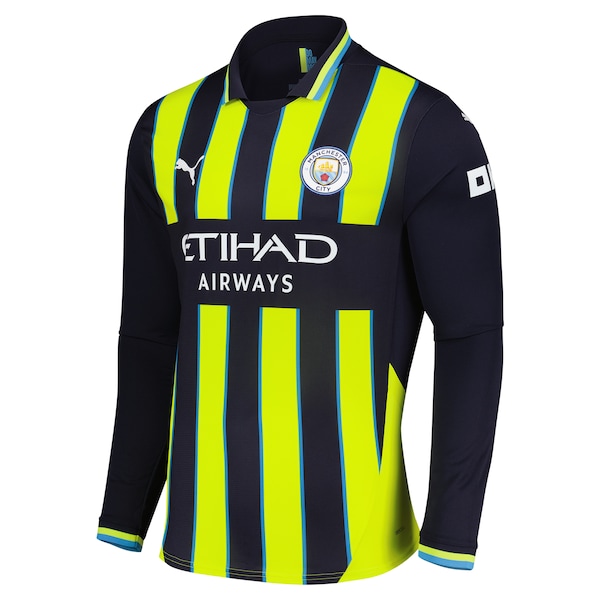 Manchester City Puma 2024/25 Away Replica Long Sleeve Jersey - Navy