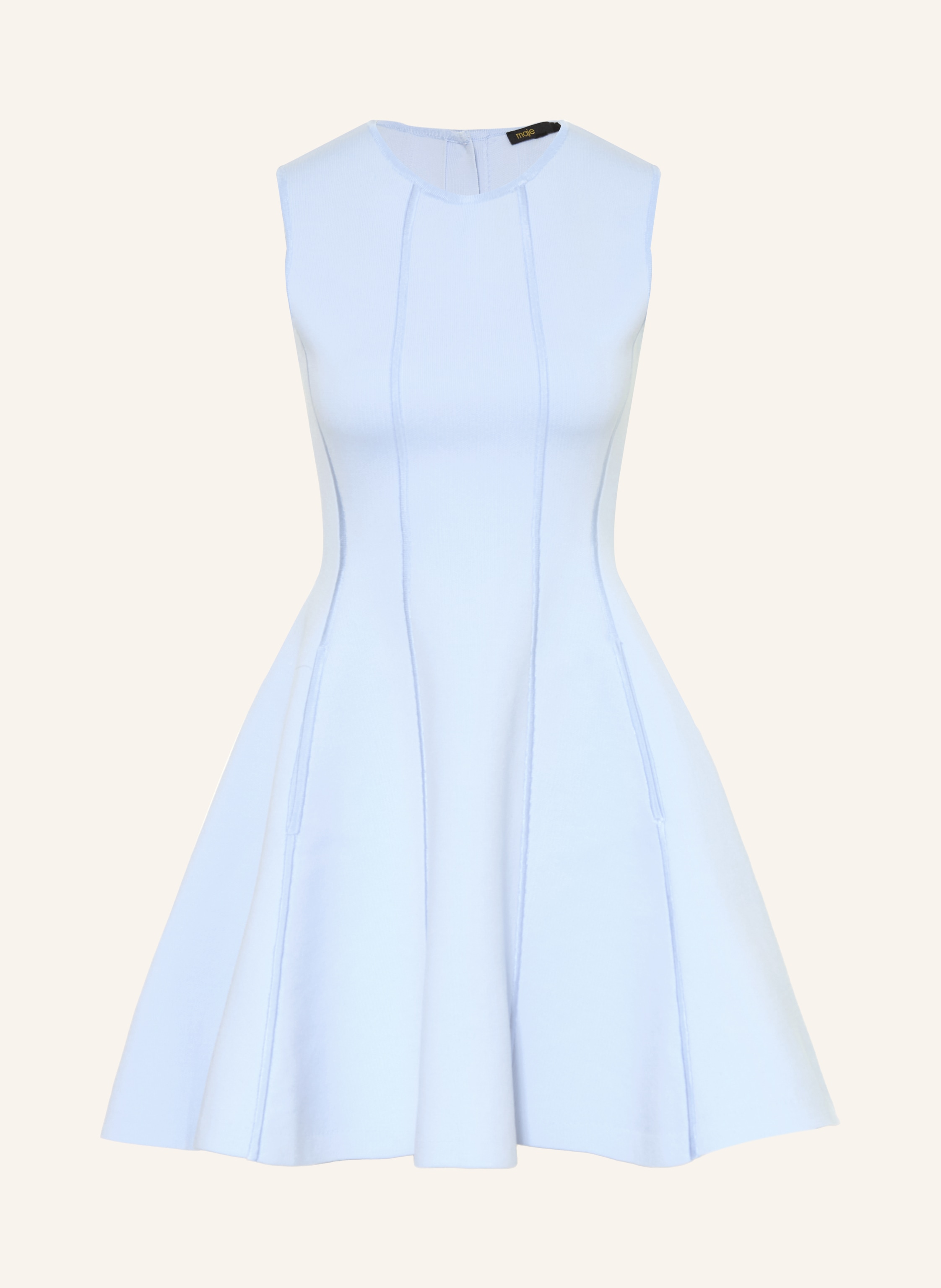 maje Kleid mit Schmuckperlen und Schmucksteinen