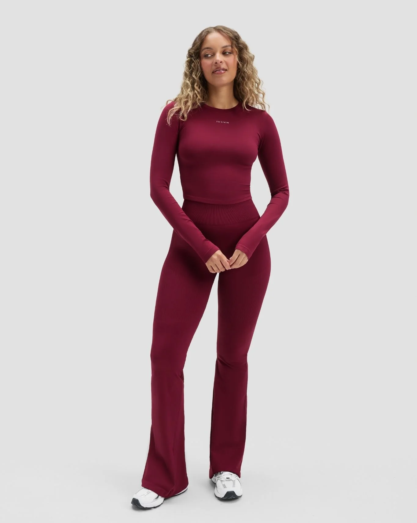 Elevate™ Compression Long Sleeve Top | Cherry Berry