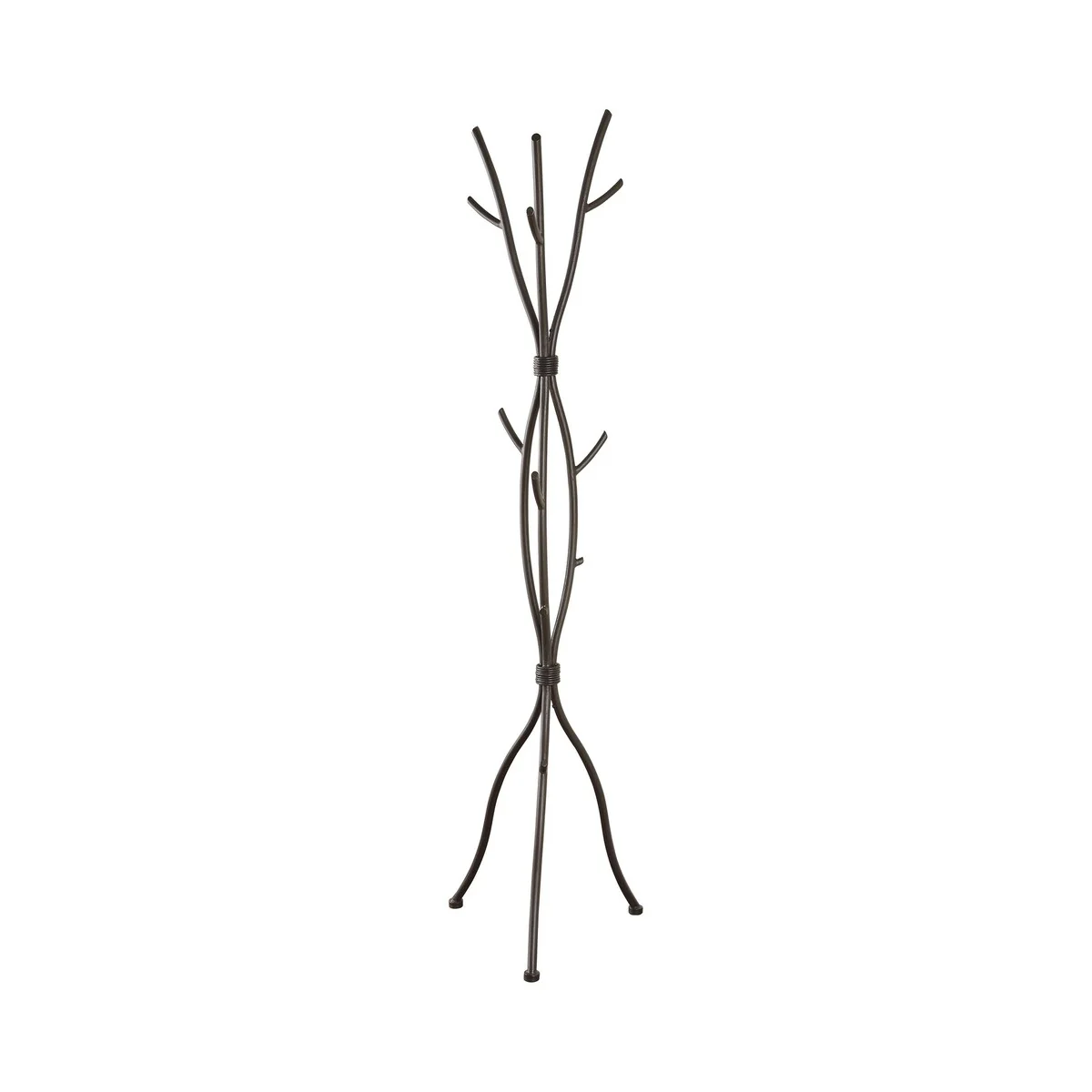 Ernesto Casual Brown Twig Style Metal Coat Rack