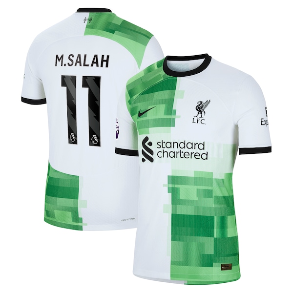 Mohamed Salah Liverpool Nike 2023/24 Away Authentic Player Jersey - White/Red