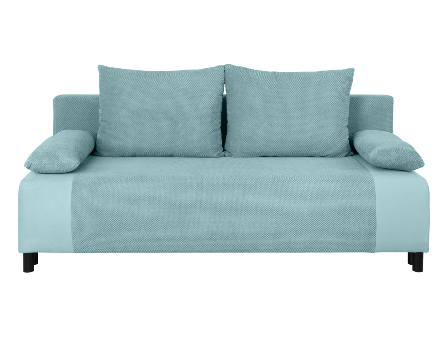 Sofa trzyosobowa Nius rozkładana z pojemnikiem miętowa