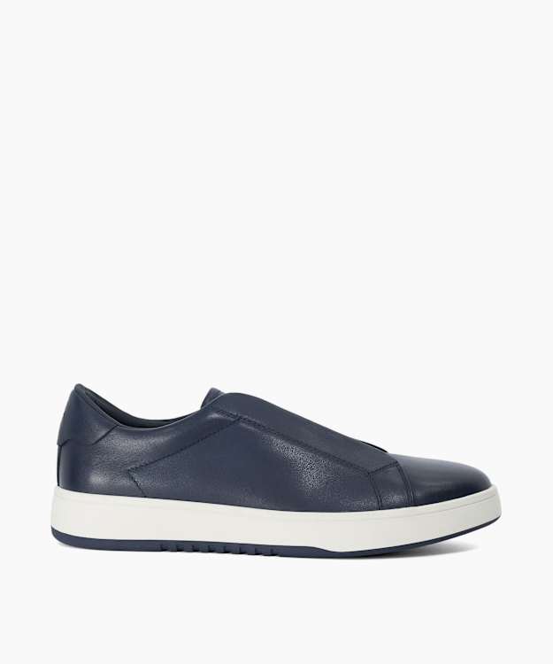 Troys Navy - Troys Lace-less Cupsole Trainers
