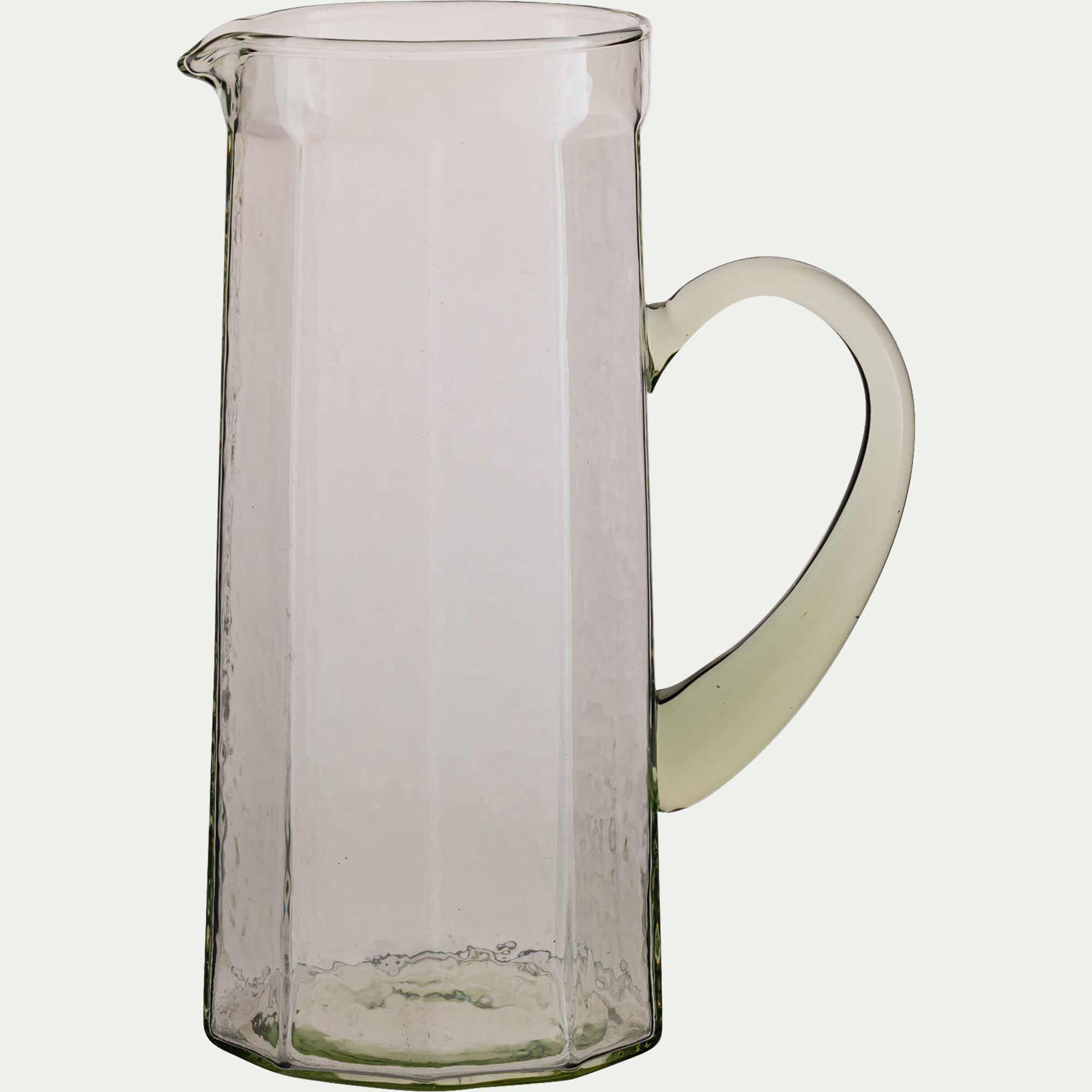 LANG - Carafe avec anse en verre texturé 1,2L - transparent