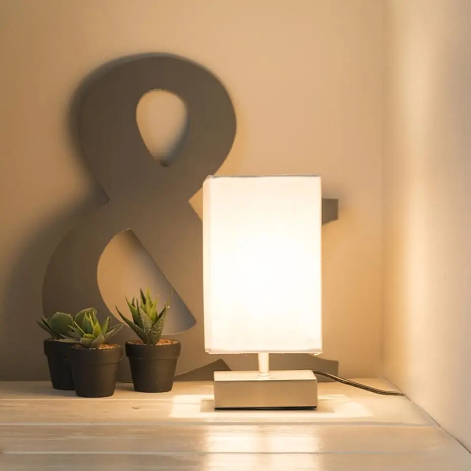 Qazqa tafellamp milo wit e14