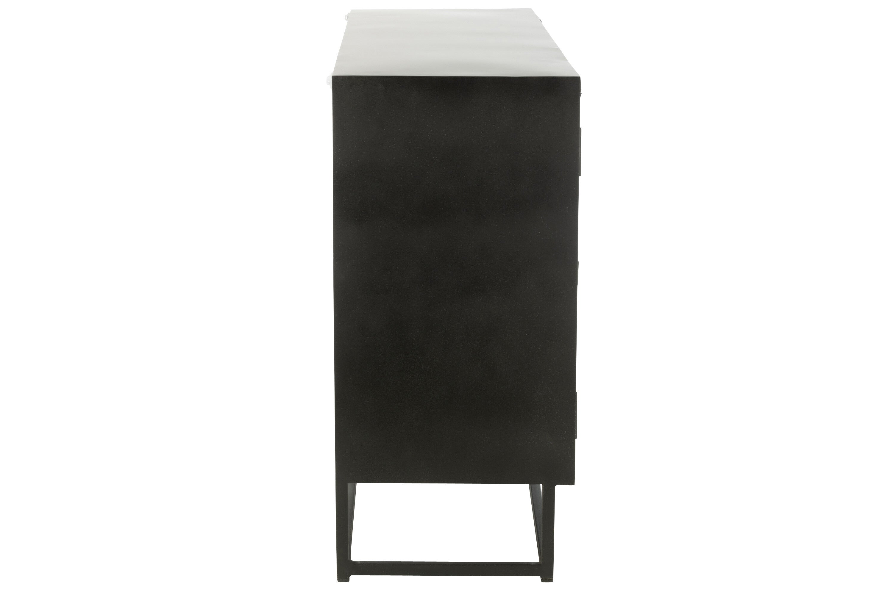 J-Line kast Shanil - hout/ijzer - zwart
