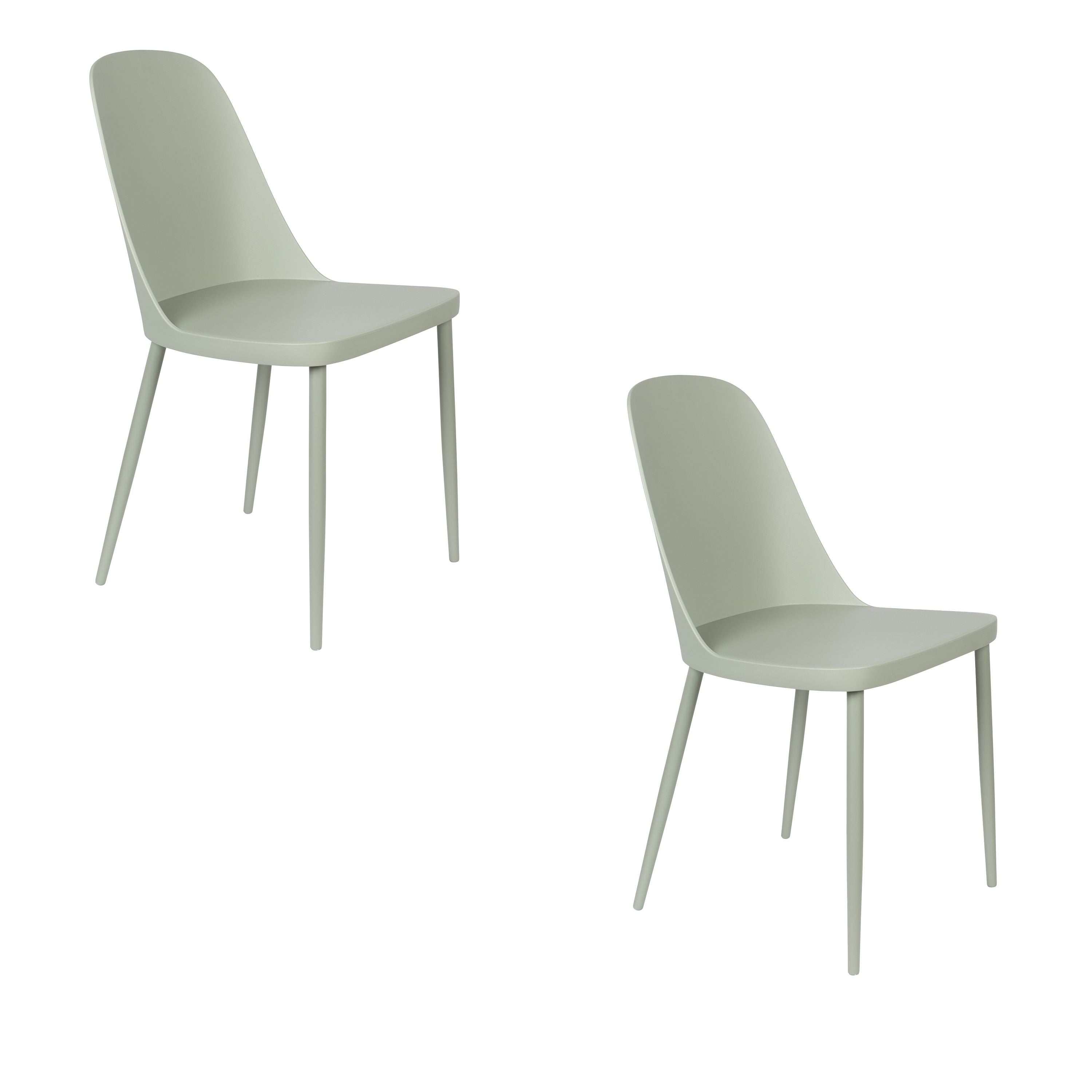 Housecraft Living Pip Eetkamerstoelen Mintgroen - Set van 2