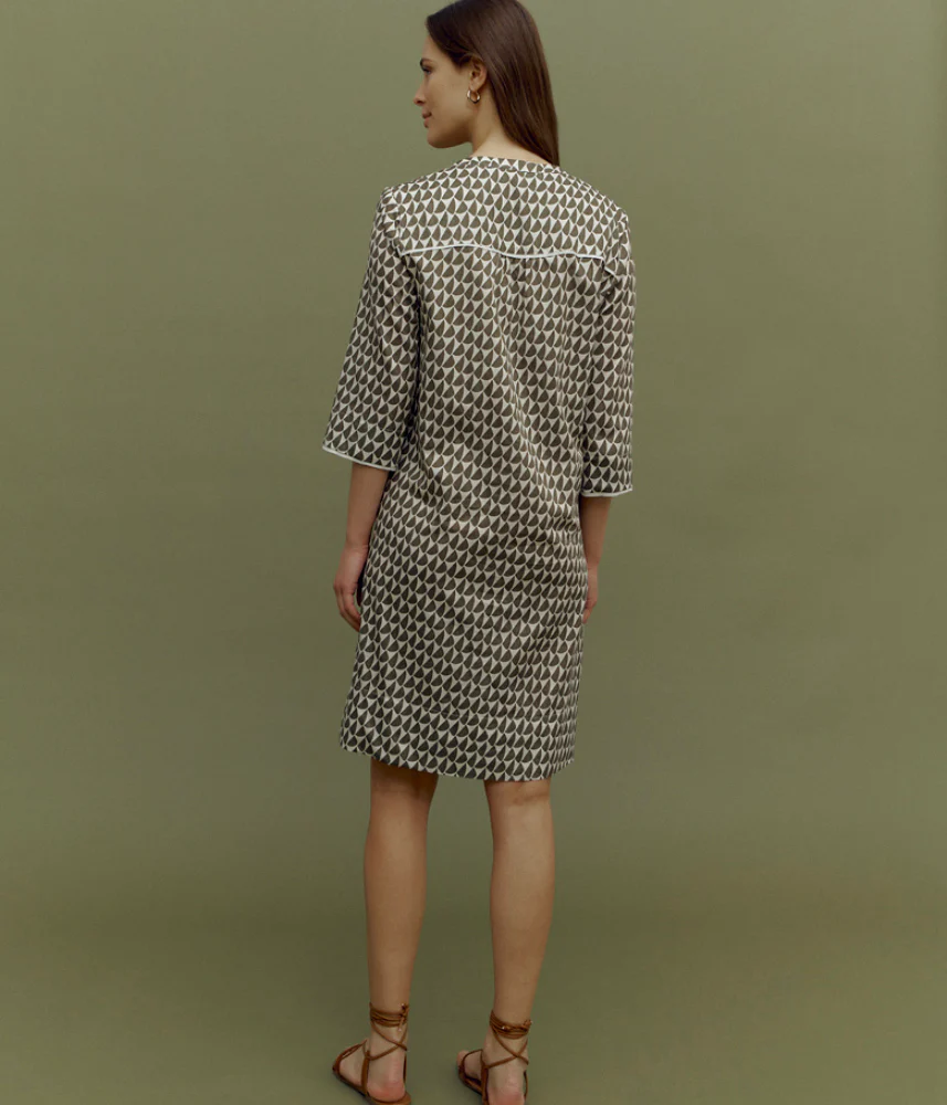 Robe housse imprimée en coton REBECCA85/85340/550