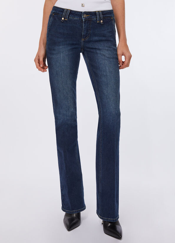 Jeans bootcut a vita bassa