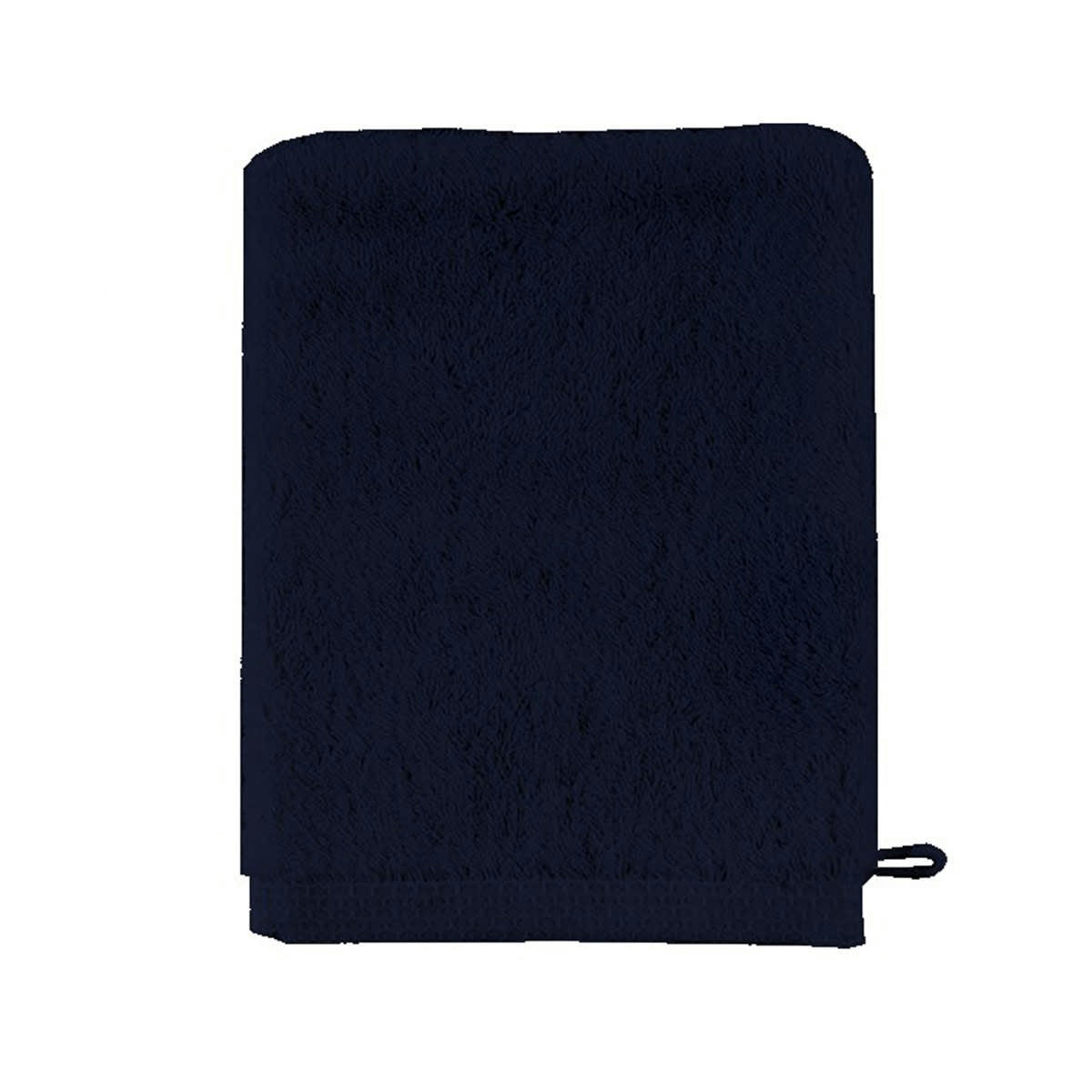 AQUA - Gant de toilette en coton marine 16x21