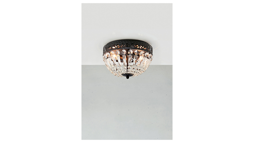 Lampa sufitowa Etienne 2-punktowa metalowa czarna