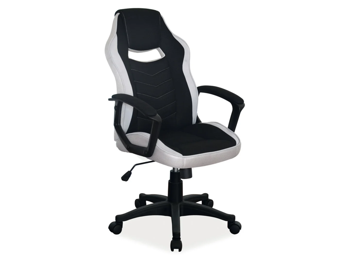 Fotel gabinetowy Camaro czarno-szary