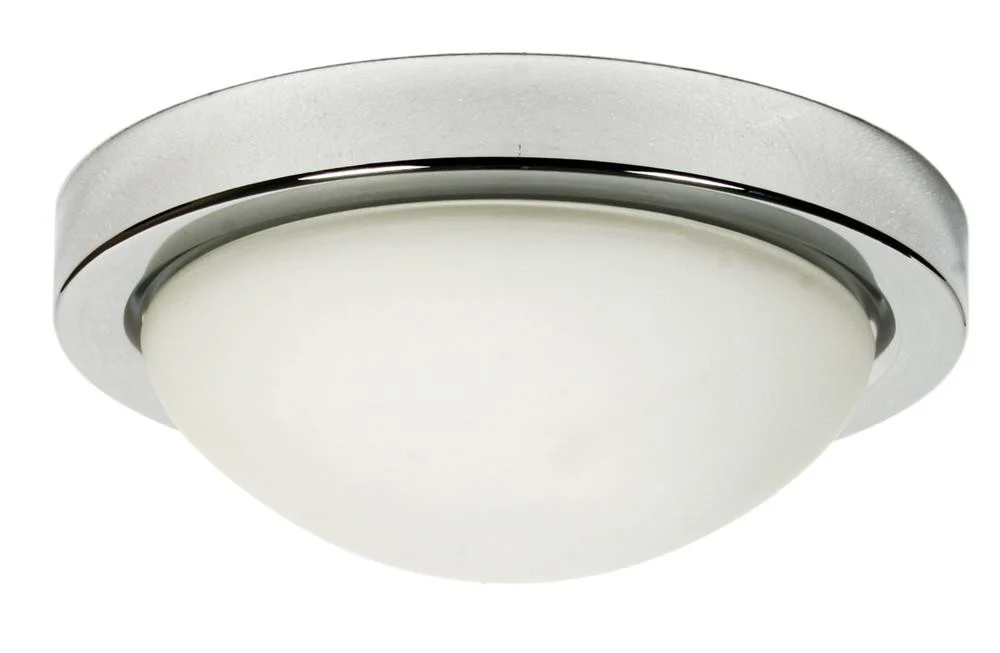 Plafonsatyna nikiel-biały okrągły 28cm RODA 1xE27x40W IP20 Candellux