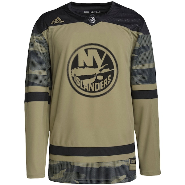 New York Islanders adidas Military Appreciation Team Authentic Custom Practice Jersey - Camo