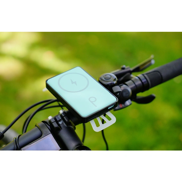 Fahrradzubehör, Smartphone Halterung mit Powerbank, 1000mAh, schwarz