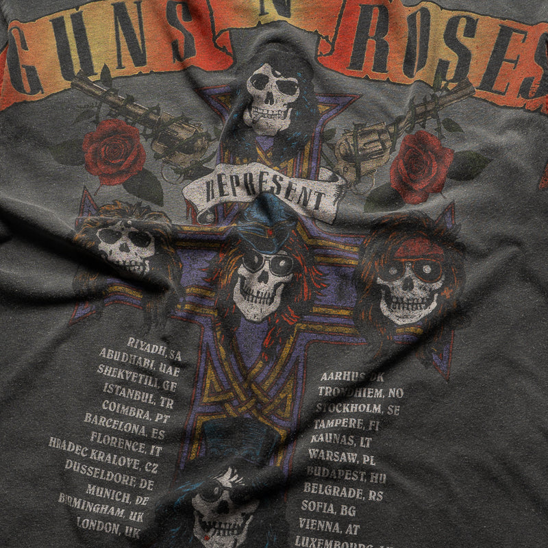 Guns N' Roses x Represent Tour Tee - Stained Black