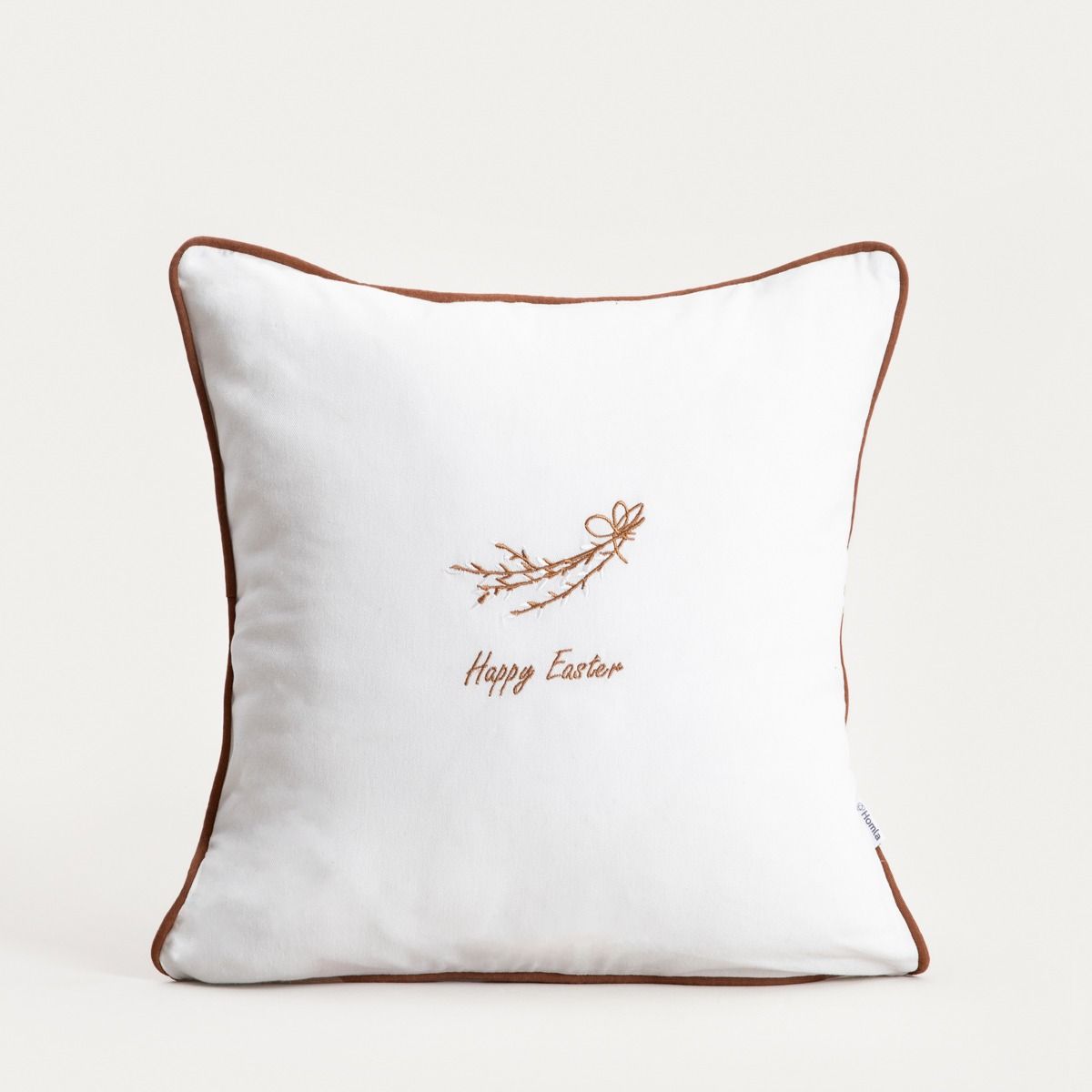 Poszewka AMENTI bawełniana z haftem 45x45cm