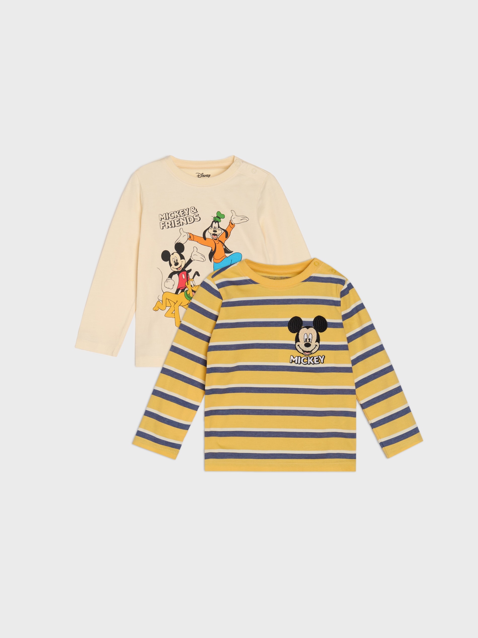 Koszulki z długimi rękawami 2 pack Mickey Mouse