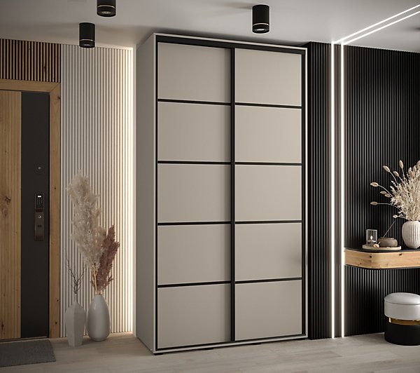 Armoire Dakota 4 a portes coulissantes 130/60/235,2portes