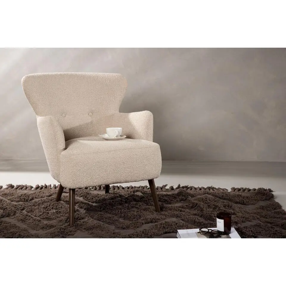 Svea - Mino fauteuil - boucle - beige