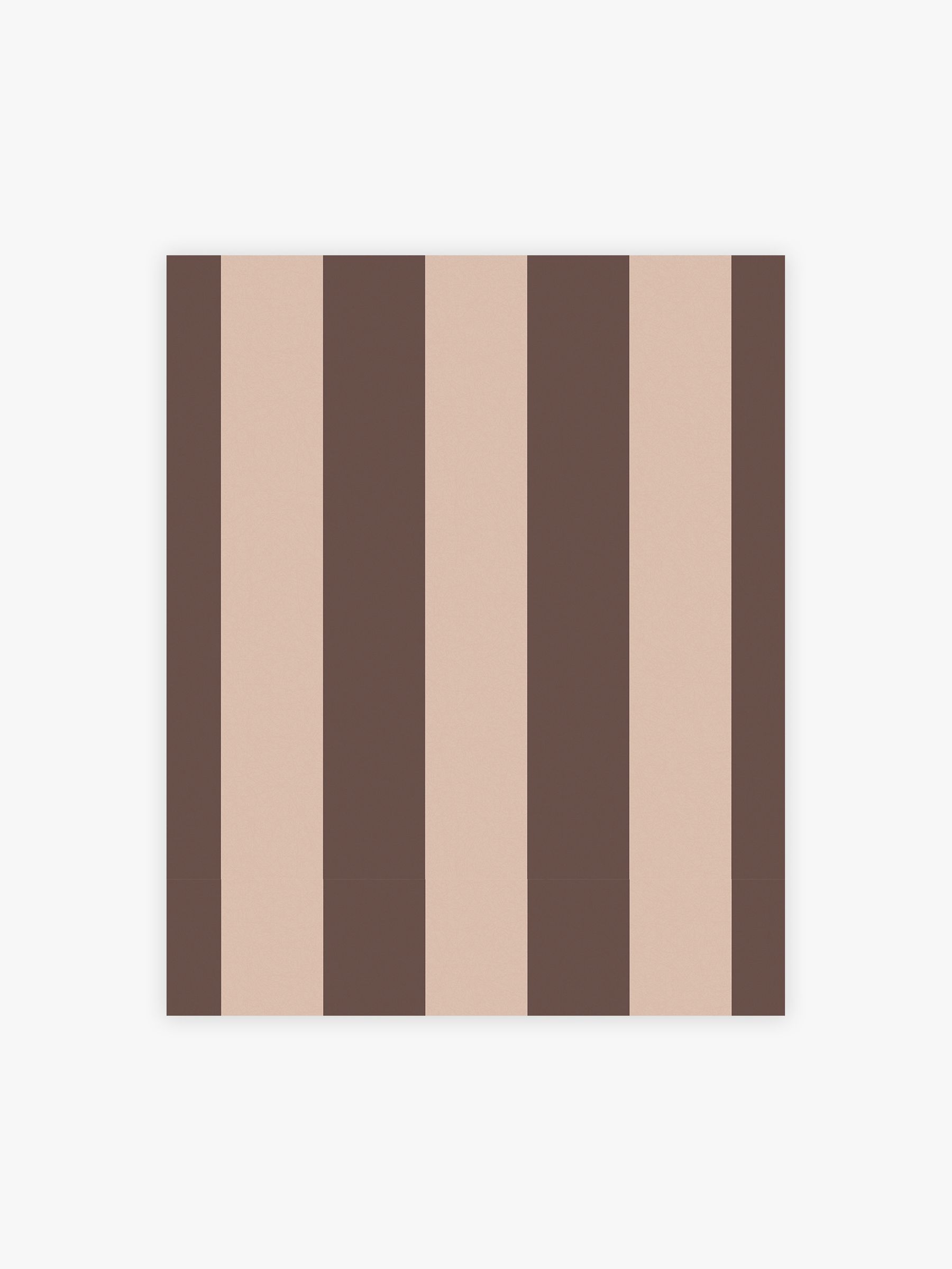 Demi Wide Stripe 10M Wallpaper in Mocha