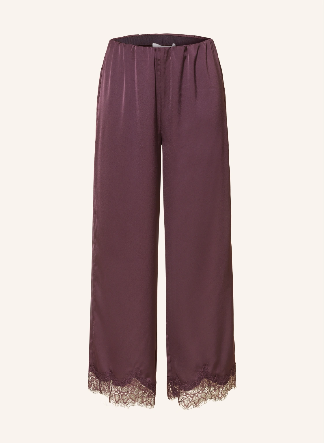 Rich & Royal Satinhose mit Spitze