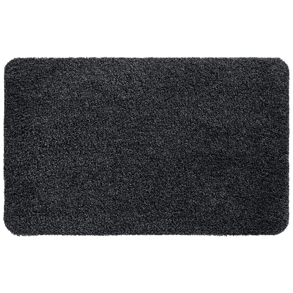 Veer Carpets - Wasbare Deurmat Aqua Stop 60 × 100 cm - Anthracite