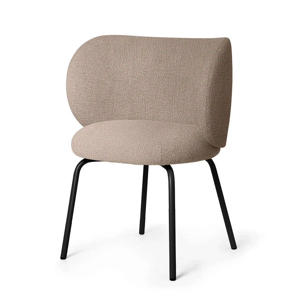 Ferm Living - Rico Dining Chair, sand (Bouclé)