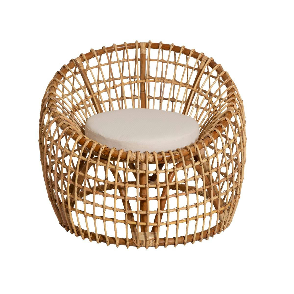 - Fauteuil en bois marron 90 cm