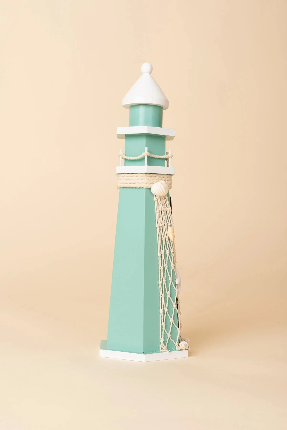 Small Green Wooden Lighthouse