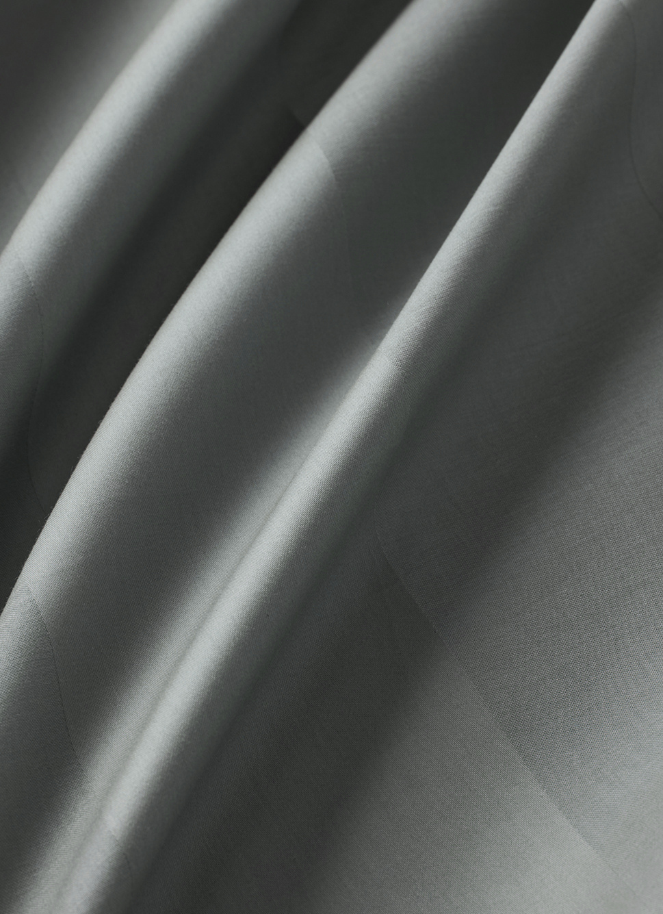 DRAP PLAT UNI SATIN DE COTON RAYURES JACQUARD GLACIER