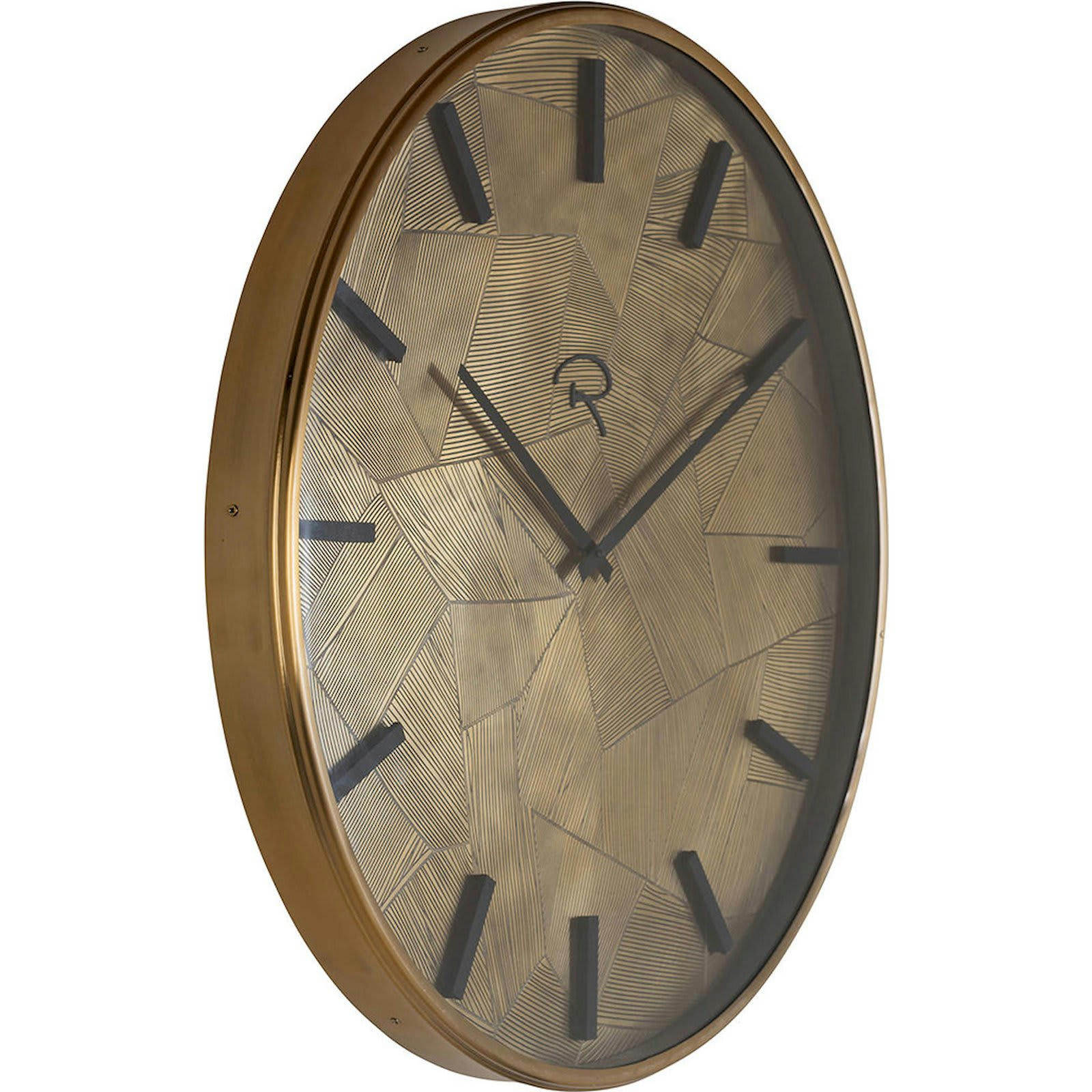 RICHMOND DECORATION - Horloge murale Métal Or