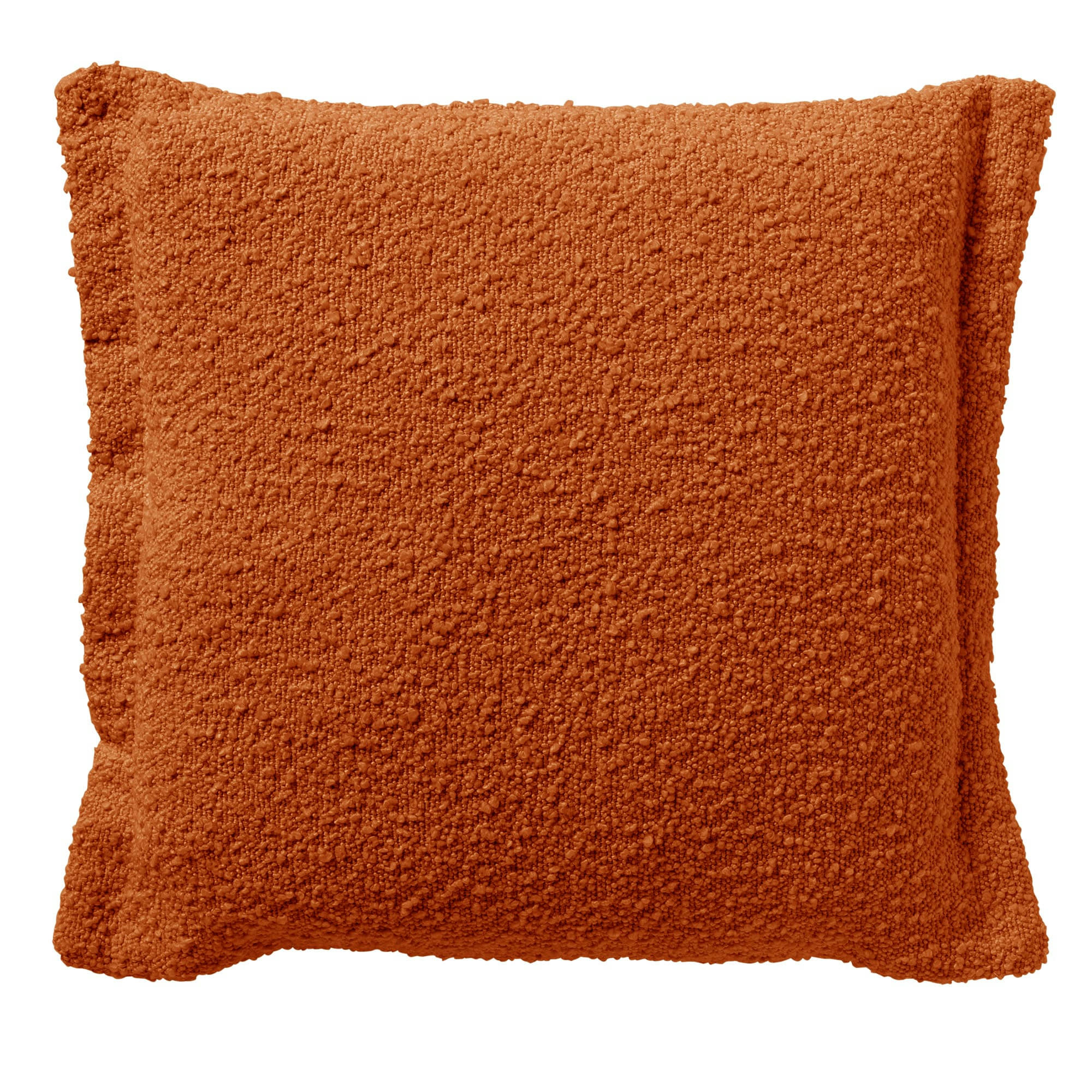 - Housse de coussin orange en acrylique et polyester-45x45 cm uni