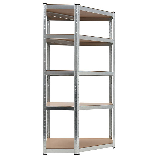 etagère de rangement charge lourde robuste mdf argente Helloshop26