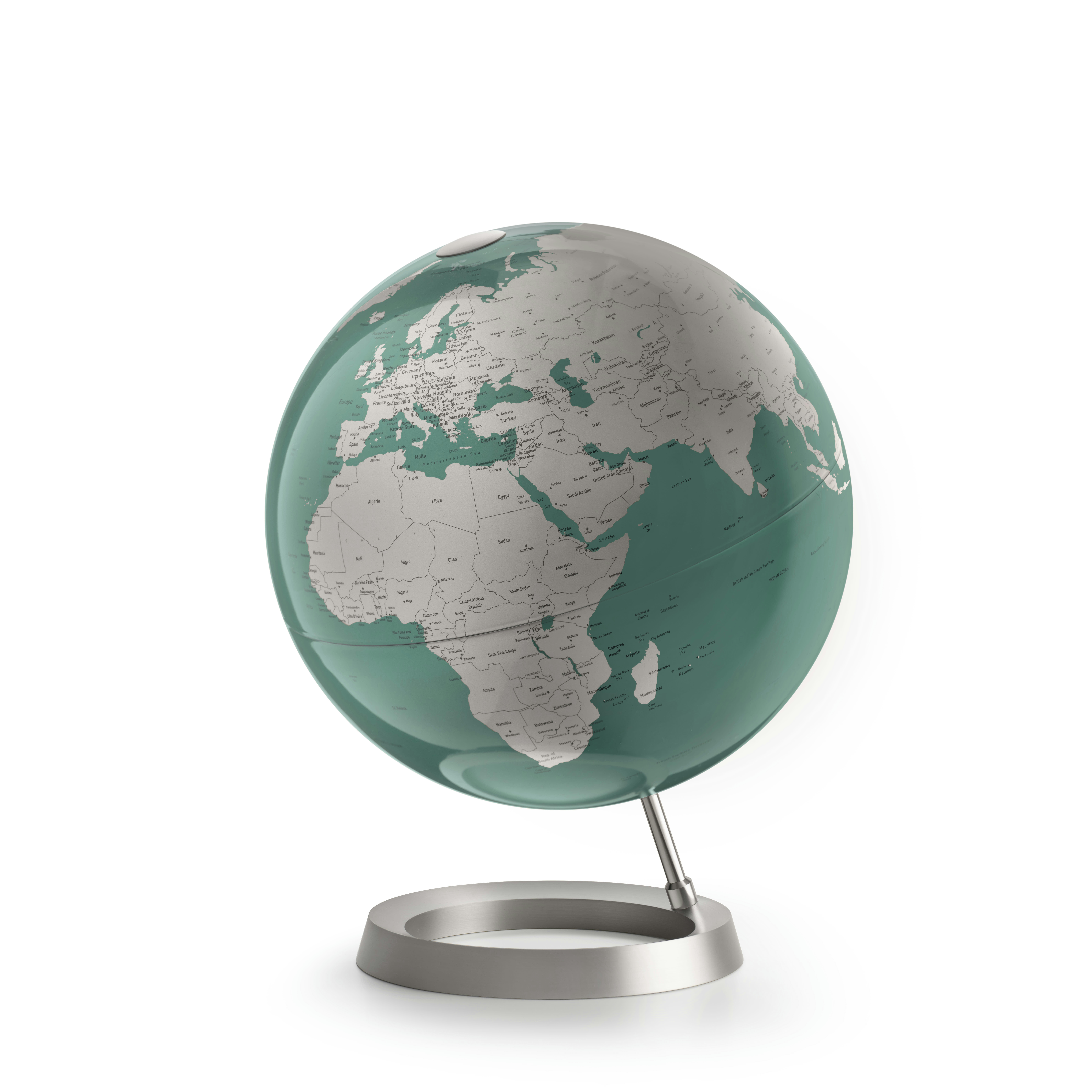 VISION MINT - Globe terrestre de design 30 cm  textes en anglais