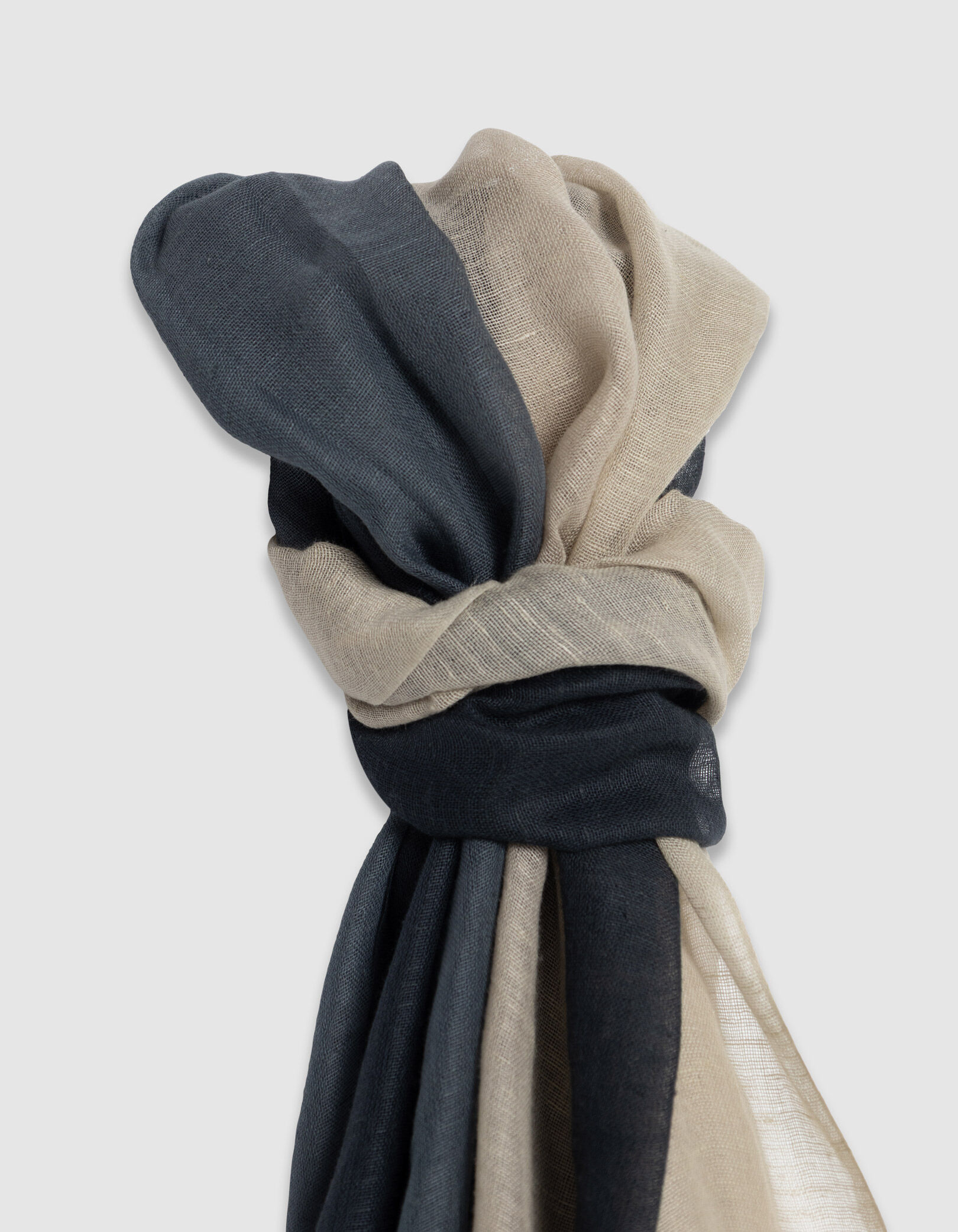 Foulard marine effet deep dye Homme
