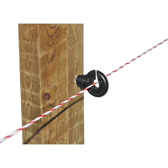 Ringisolator, für Weidezaun, Kunststoff / Eisen verzinkt