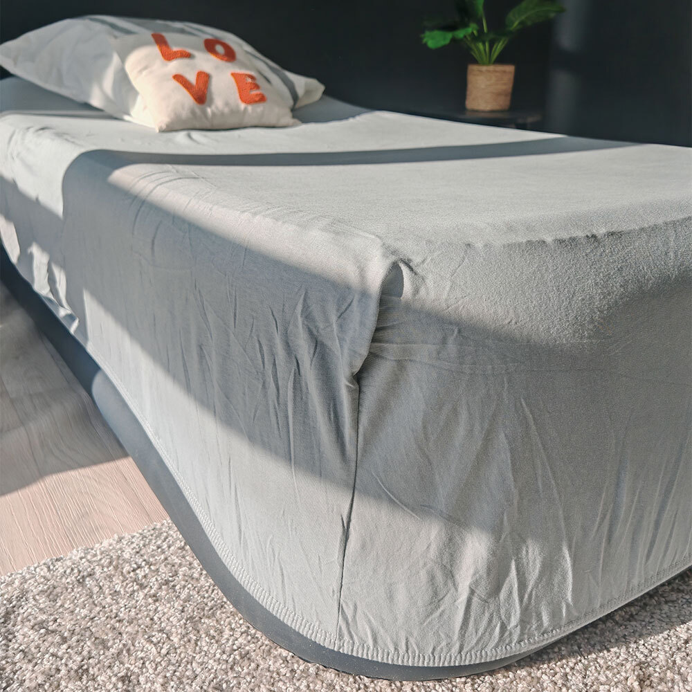 Drap housse pour matelas gonflable 1 personne 100 x 190 cm