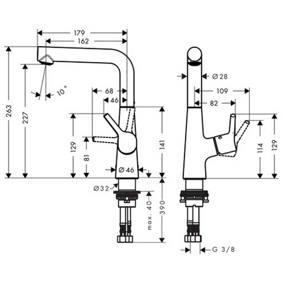 Waschtischarmatur »Talis S«, Messing