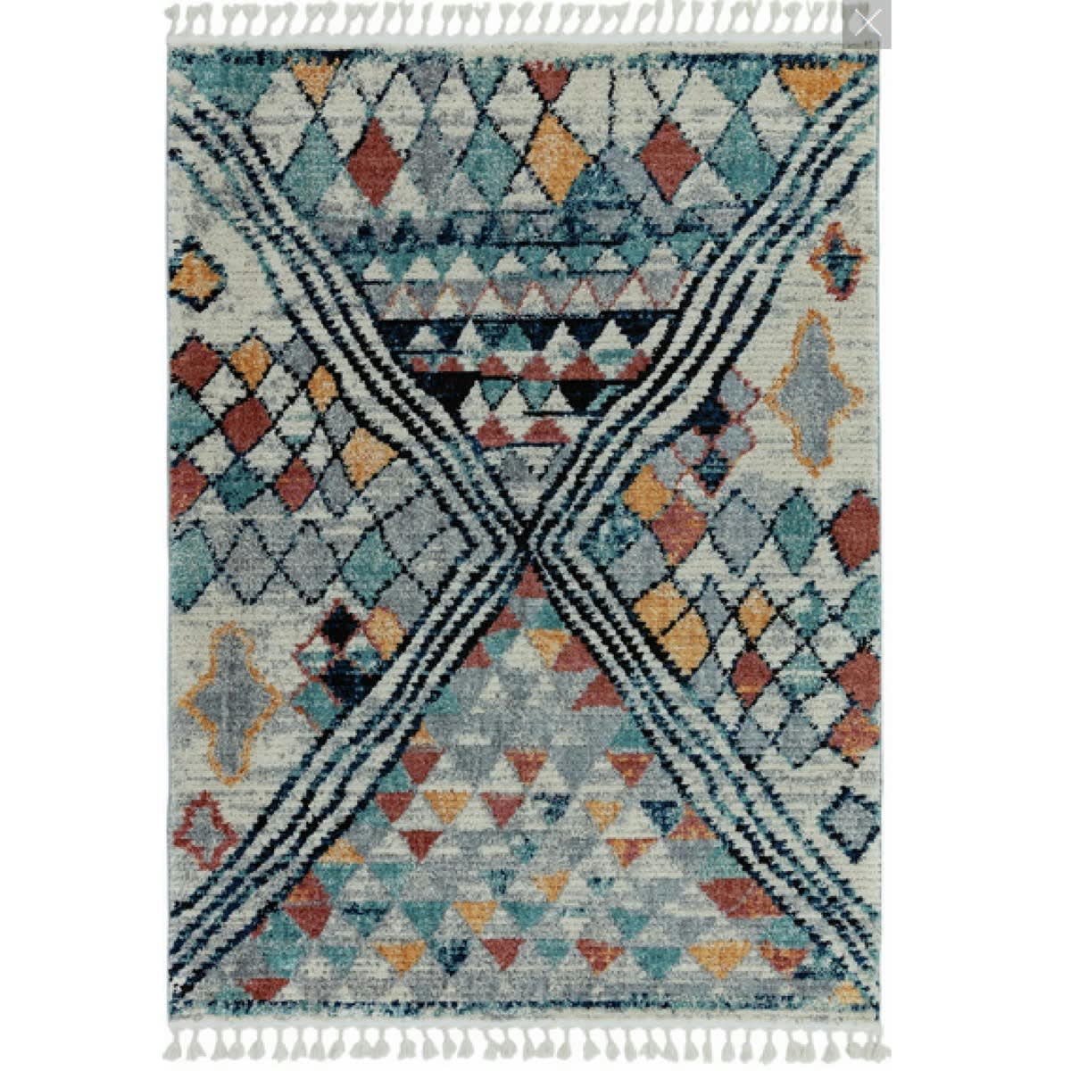 ARYN - Tapis style berbère en Polyester Multicolore 200x290 cm