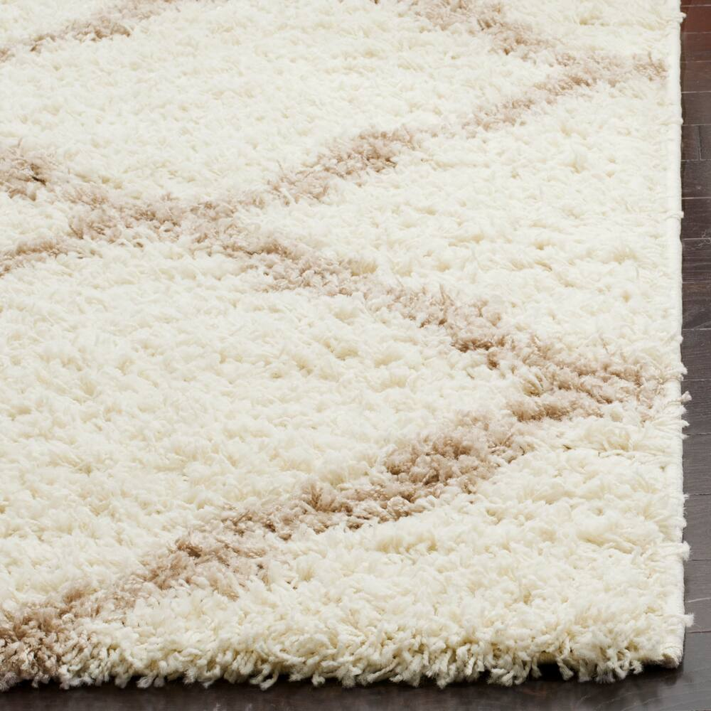 Safavieh Dallas 257 Shag Rug, Ivory/Beige