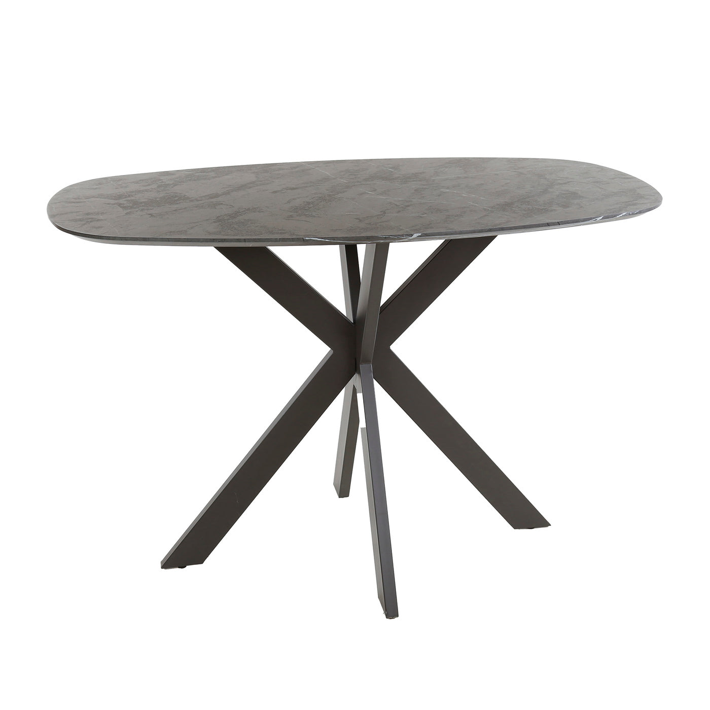 Giga Meubel Bartafel Kruisframe - Keramieklook - 140x80x93cm