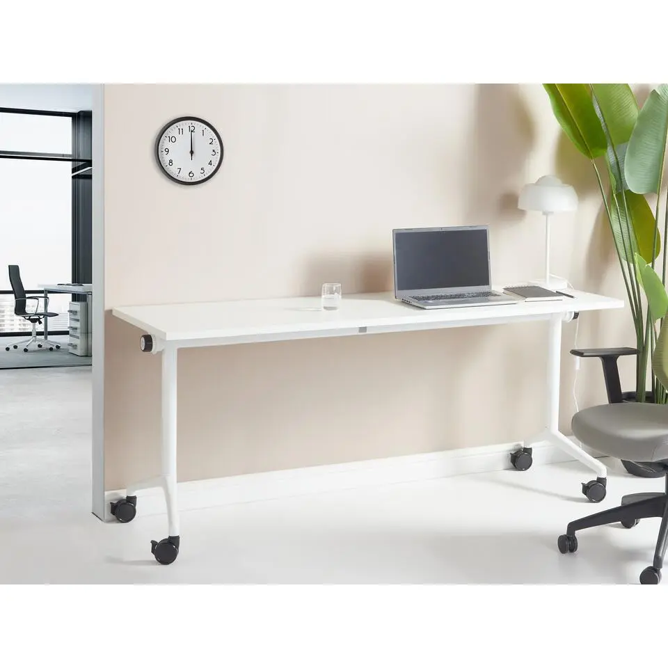 CAVI - Inklapbaar bureau - Wit - 180 x 60 cm - Staal