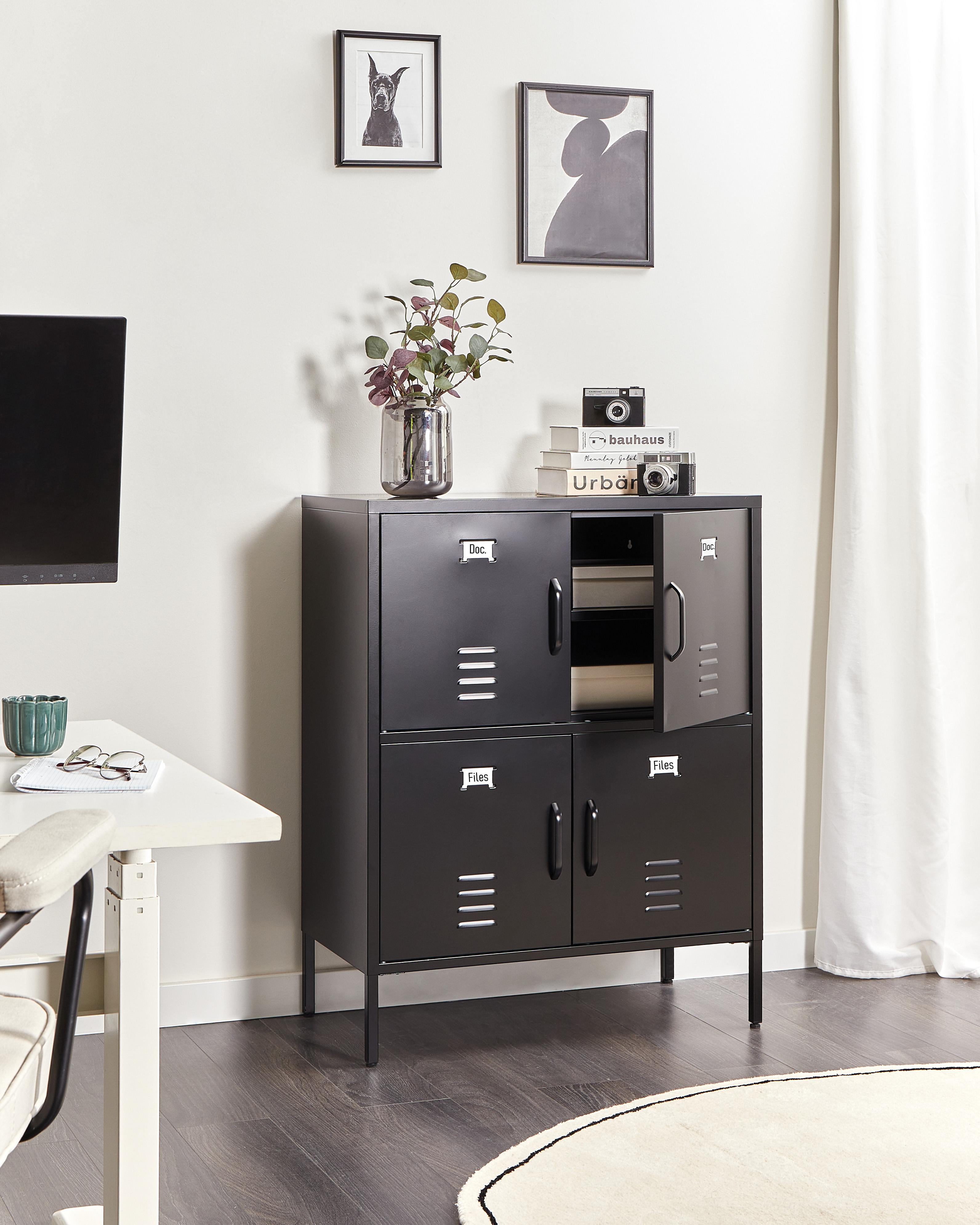 Storage Unit HOLBECK Metal Black