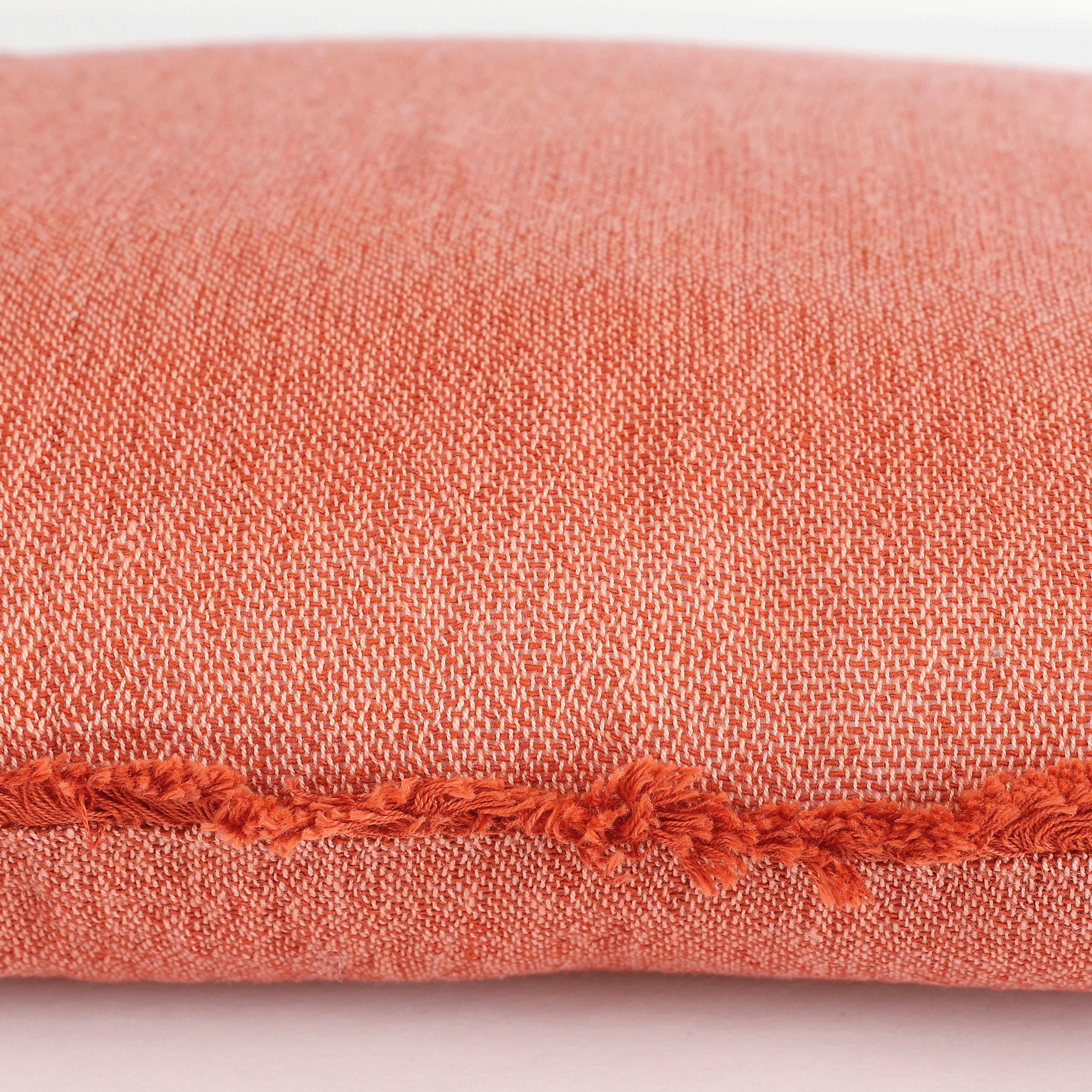 BERKELEY - Coussin en coton organique rouge 45x45