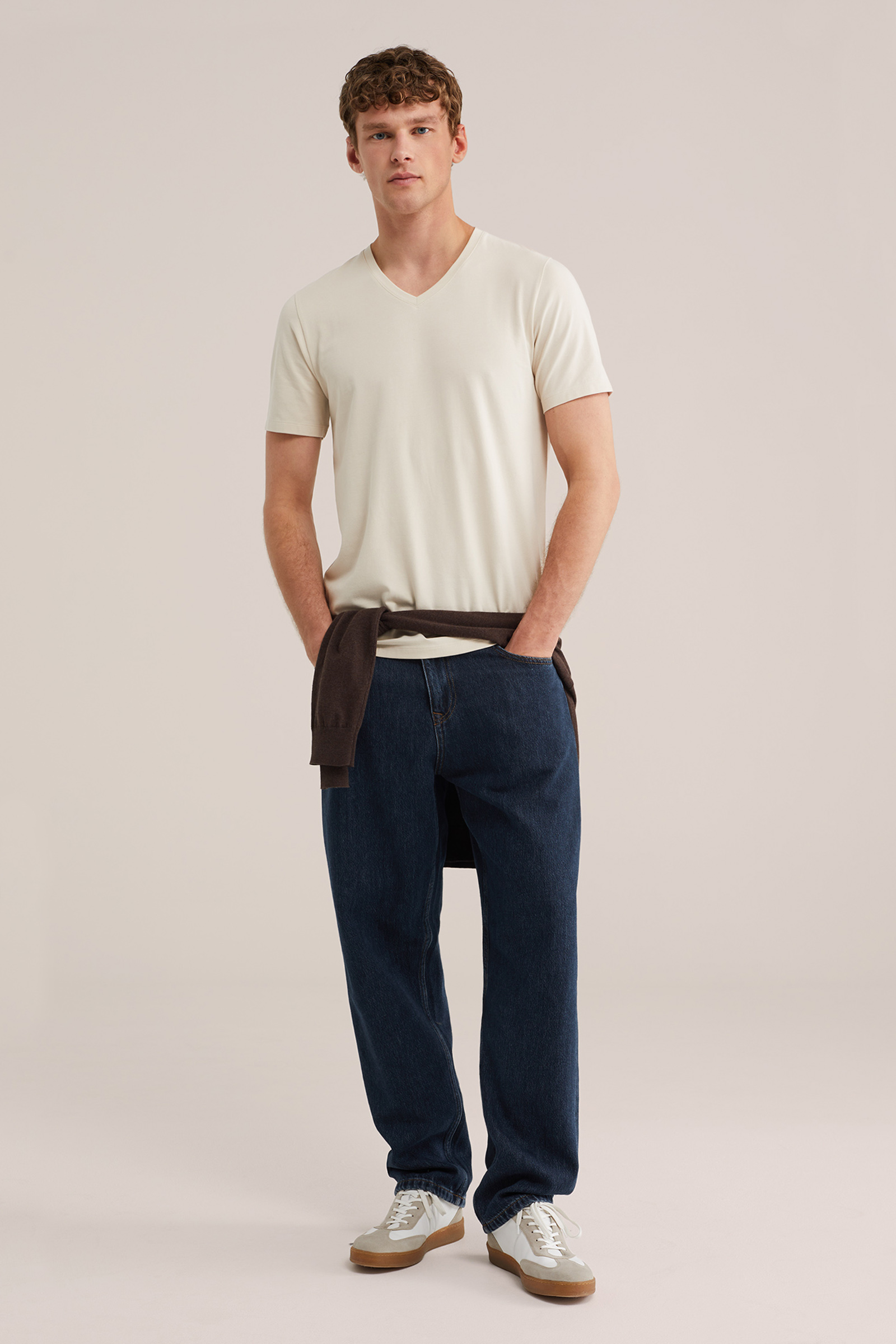 Heren slim fit T-shirt