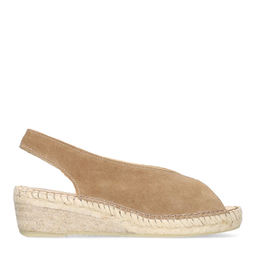 Manfield Taupe suède sleehakken