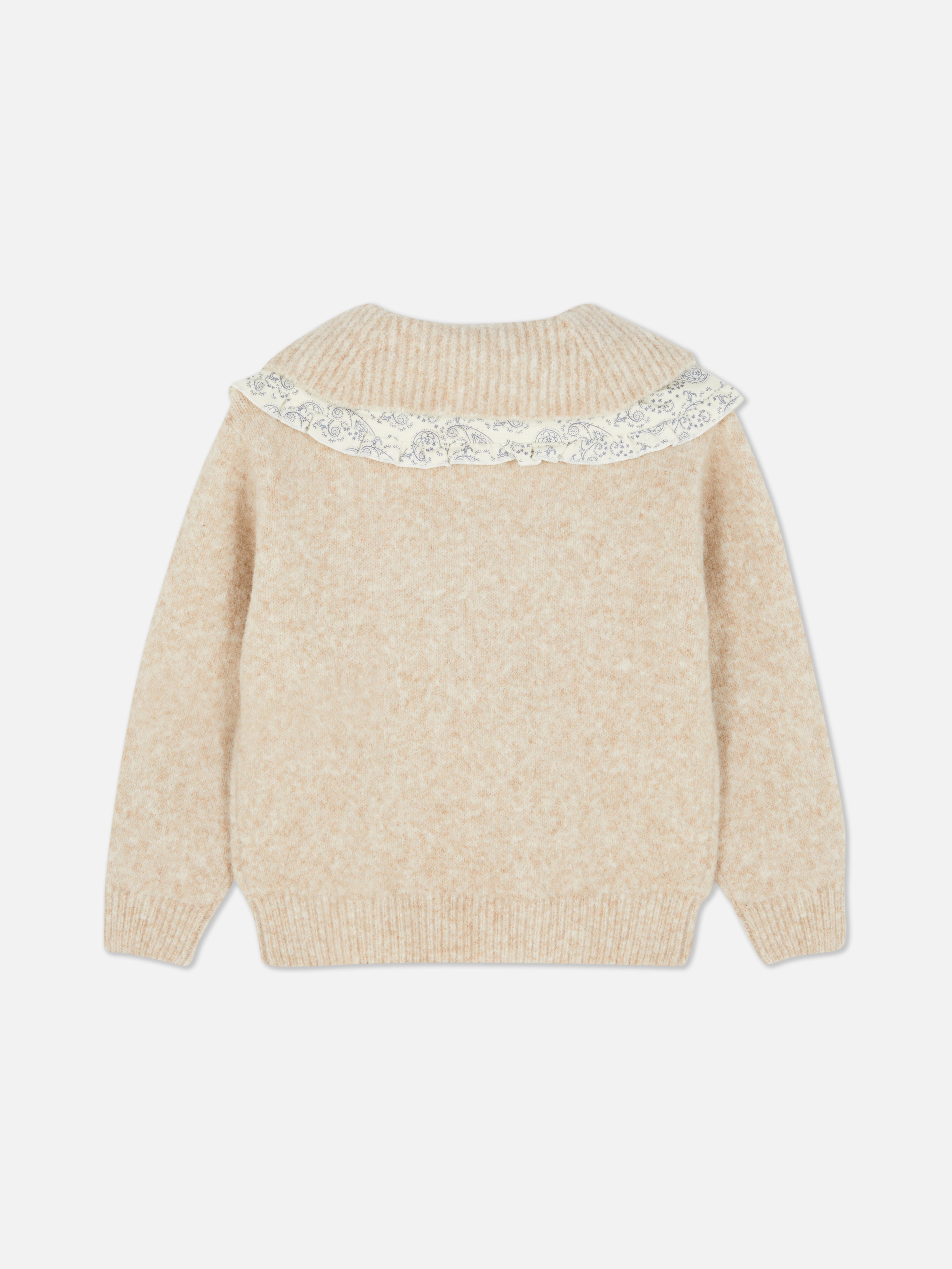 1.5-8yrs | Ruffle Collared Sweater