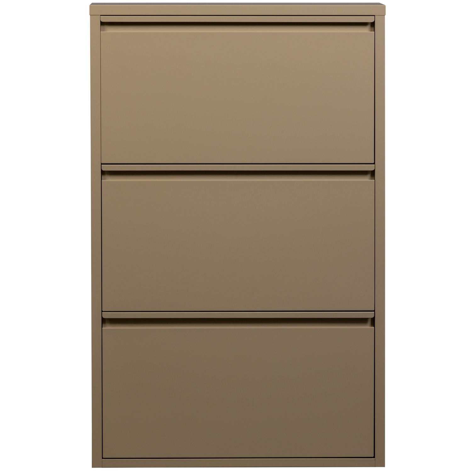 WOOOD 3-vaks schoenenkast Sabine - Metaal - Zand - 103x66x16